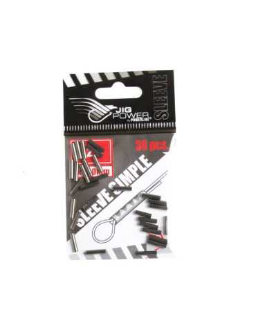 Sleeves Simples Powerline Black Nickel 1.0 mm (x30)