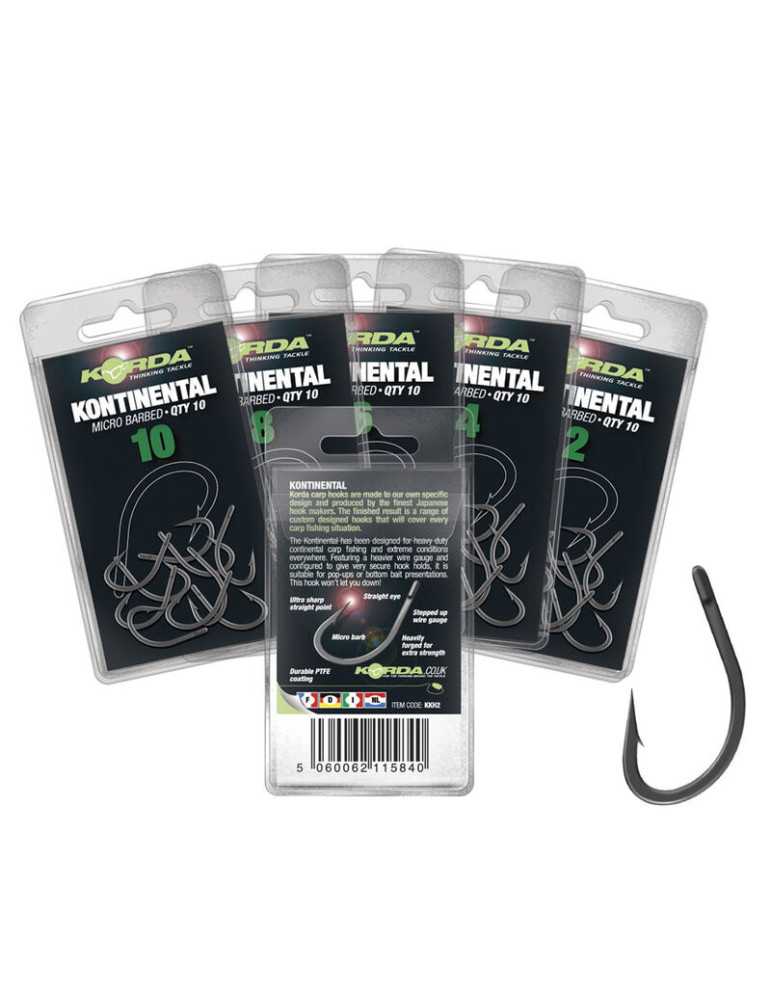 Hameçon Korda Kontinental Hook Taille 6 – natusport