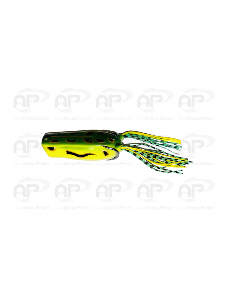 Leurre Souple Powerline Frog Pop 6cm Vert/Jaune – natusport