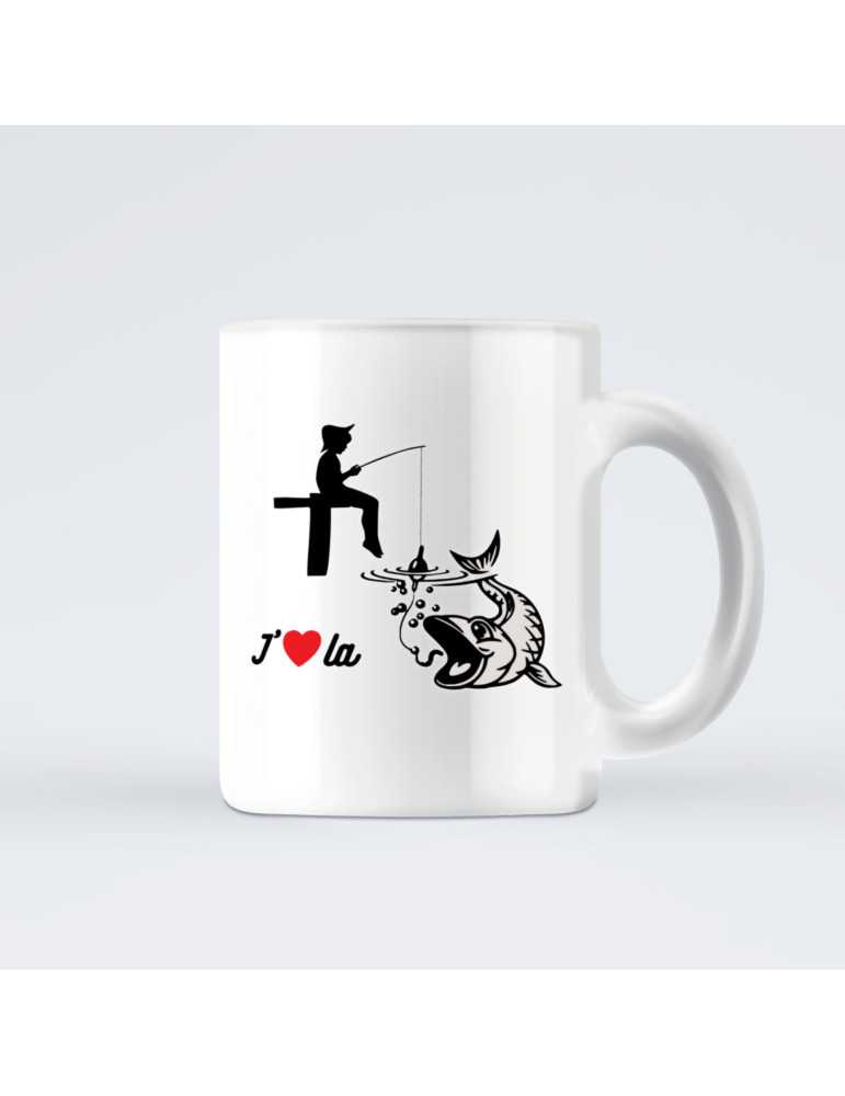 Mug J'aime la Pêche Humour de Pêcheur – natusport