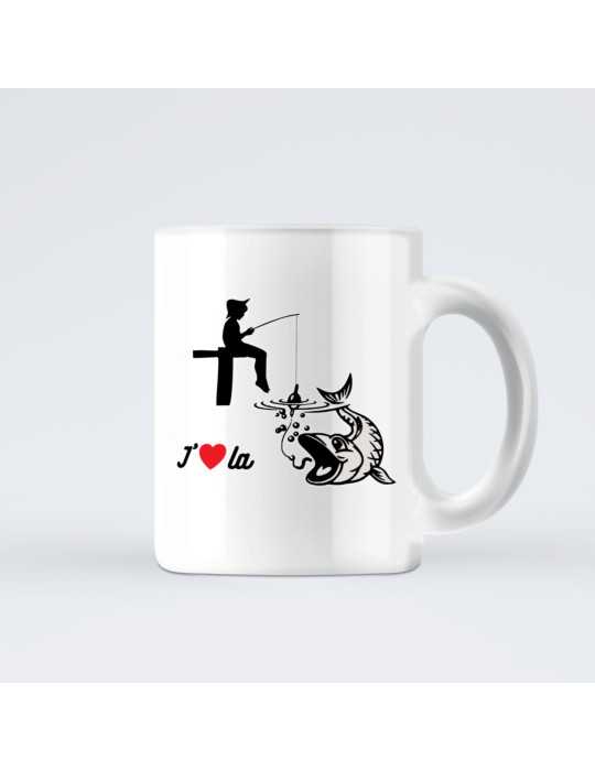 Mug J'aime la Pêche Humour de Pêcheur – natusport