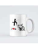 Mug J'aime la Pêche Humour de Pêcheur – natusport