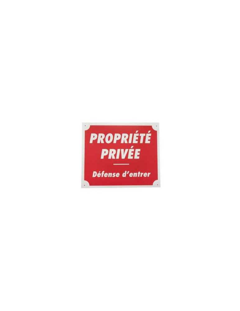 Panneau Propriete Privee Defense d'Entrer Aluminium – natusport