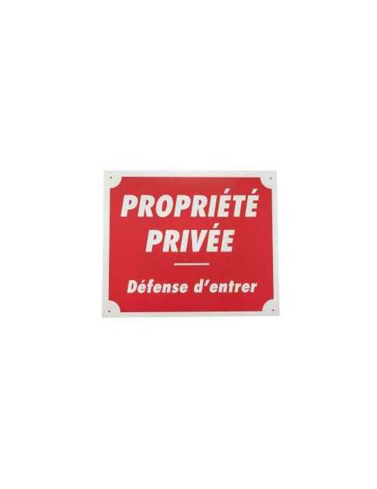 Panneau Propriete Privee Defense d'Entrer Aluminium – natusport