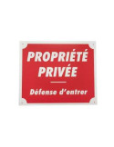 Panneau Propriete Privee Defense d'Entrer Aluminium – natusport