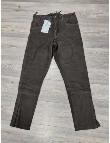 Pantalon Cuir Lovergreen Tyrol Marron T44
