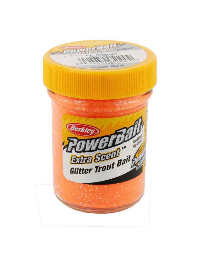 Pate a Truite Berkley PowerBait Trout Bait Crustacea Orange Fluo Glitt – natusport