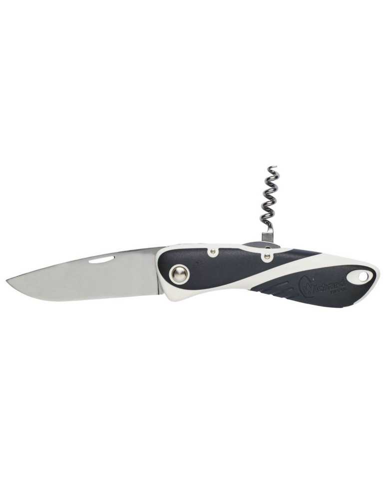 Couteau Wichard Aquaterra Noir Lame 8 cm avec Tire-Bouchon – natusport
