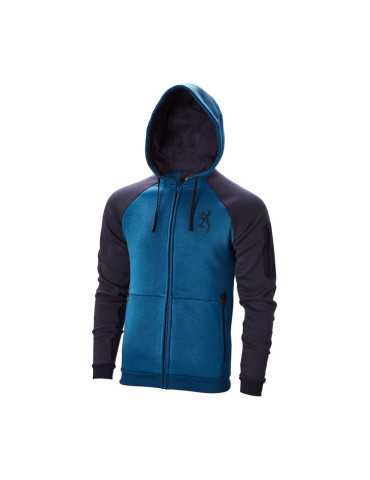 Sweatshirt Browning Snapshot Zip Two Tones Bleu Taille M – natusport