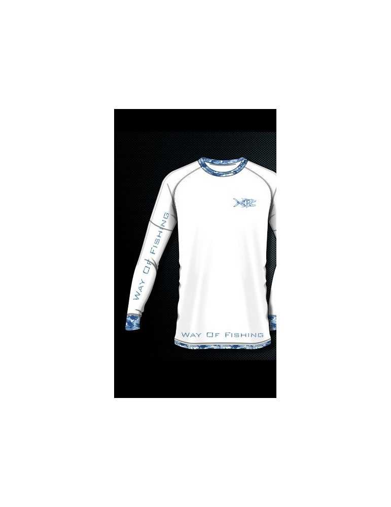 T-Shirt Way Of Fishing UV Thon Blanc XL – natusport