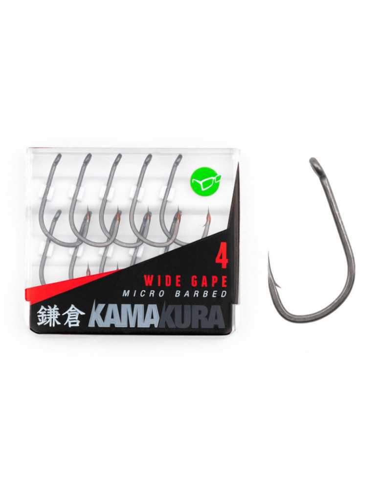 Hameçon Korda Kamakura Wide Gape Taille 4 – natusport