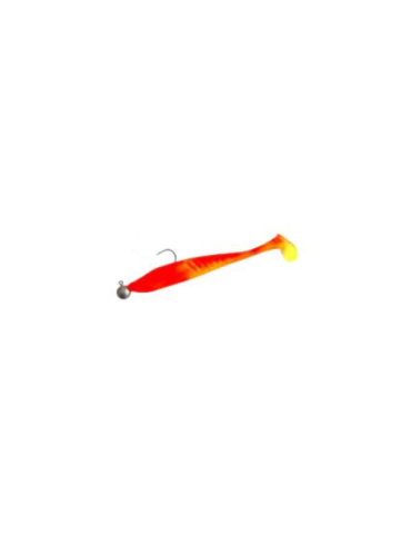 Leurre Souple Powerline SKS 6" 10g Orange/Jaune Fluo
