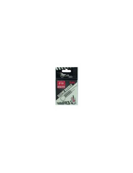 Sleeves Doubles Powerline Black Nickel 1.5 mm (x10) – natusport