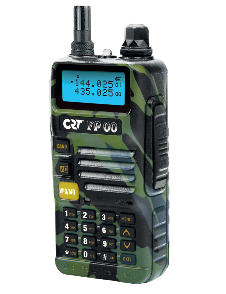 CRT FP 00 Camo Talkie-walkie bibande VHF/UHF radioamateur écran couleur