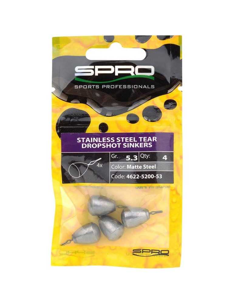 Plomb Drop Shot Spro Stainless Steel DS Sinkers 5,3 g – natusport