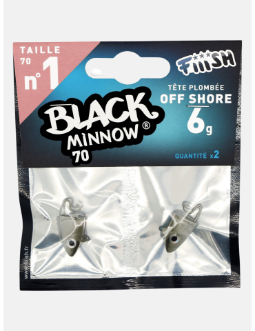 Tête plombée Fiiish Black Minnow 70 6g Kaki