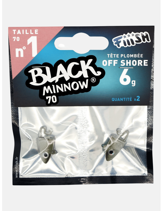 Tête plombée Fiiish Black Minnow 70 6g Kaki
