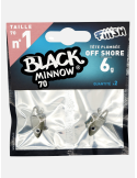 Tête plombée Fiiish Black Minnow 70 6g Kaki