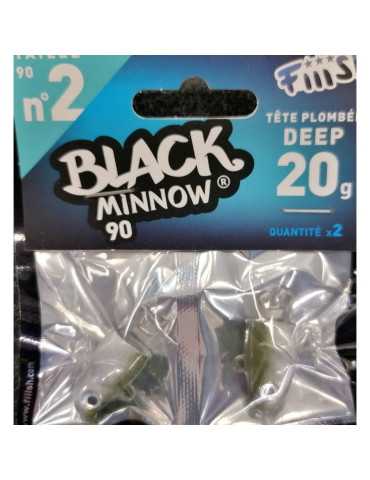 Tête Plombée Fiiish Black Minnow 90 Extra Deep 20g Kaki