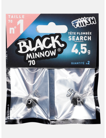 Tête Plombée Fiiish Black Minnow 70 Search 4,5g Kaki