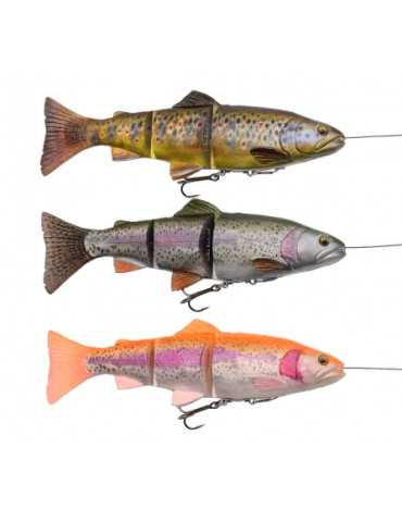 Leurre Souple Savage Gear 4D Line Thru Trout 15cm 40g Sinking Green Si – natusport