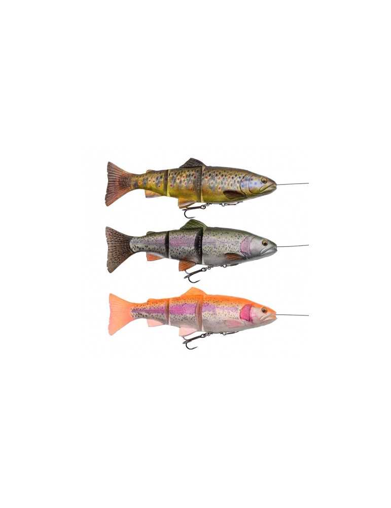Leurre Souple Savage Gear 4D Line Thru Trout 15cm 40g Sinking Green Si – natusport