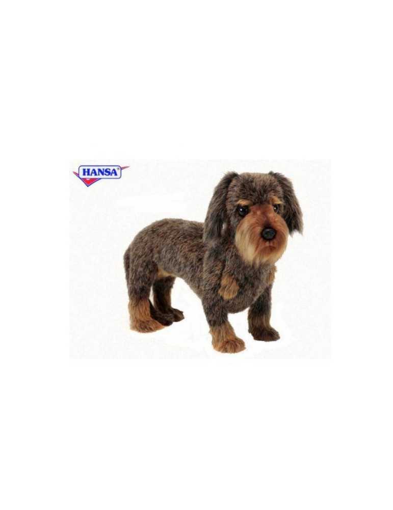 Peluche Teckel Poil Dur Debout - Hansa Creation