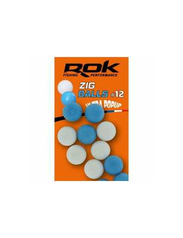 Montage ROK Fishing Zig Ball N°12 Blanc/Bleu – natusport