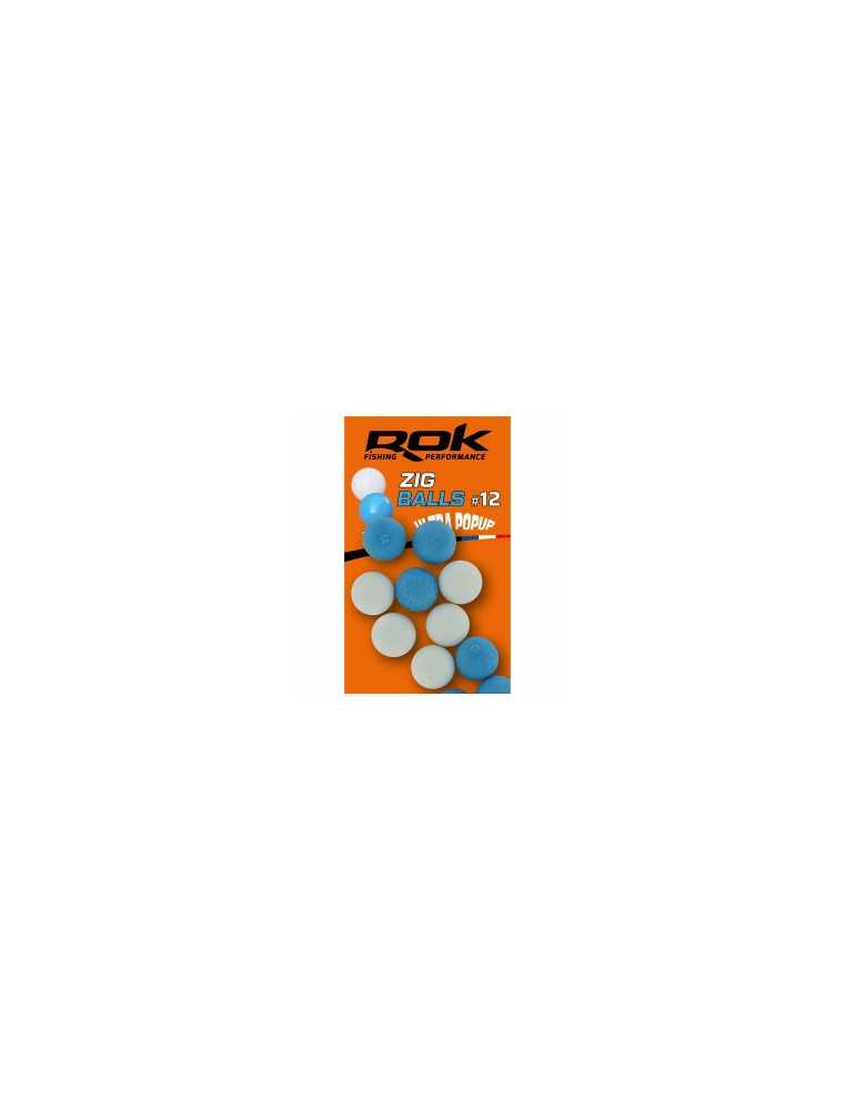Montage ROK Fishing Zig Ball N°12 Blanc/Bleu – natusport