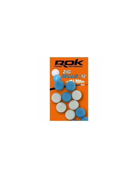 Montage ROK Fishing Zig Ball N°12 Blanc/Bleu – natusport