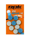 Montage ROK Fishing Zig Ball N°12 Blanc/Bleu – natusport