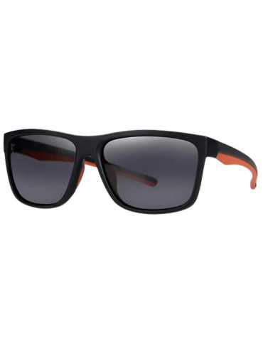 Fox Collection Sunglasses Black & Orange - Verres Gris – natusport