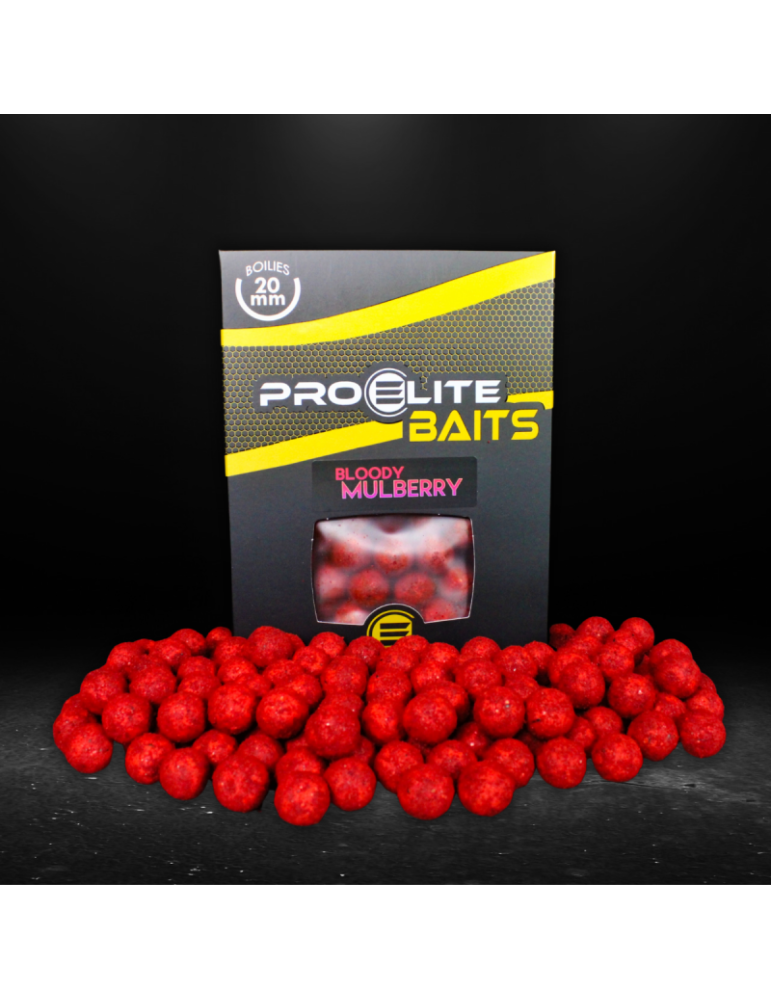 Bouillettes Pro Elite Baits Gold Mulberry 20mm 1kg – natusport
