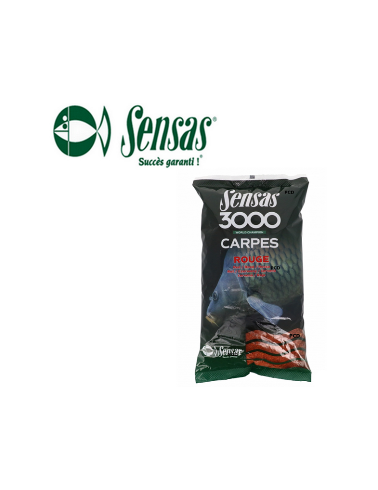 Amorce Sensas 3000 Carpe Rouge 1kg – natusport