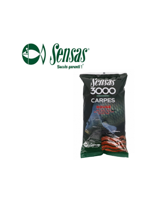Amorce Sensas 3000 Carpe Rouge 1kg – natusport