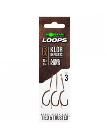 Montage Korda Loop Rig Klor Taille 6 Barbless – natusport