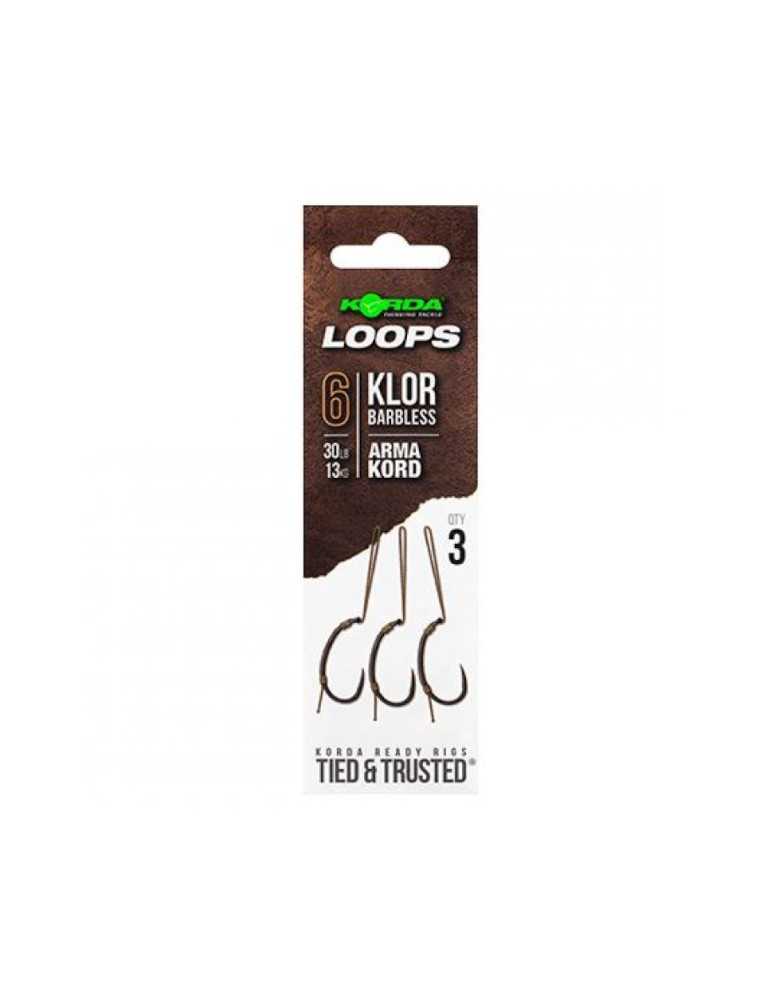 Montage Korda Loop Rig Klor Taille 6 Barbless – natusport