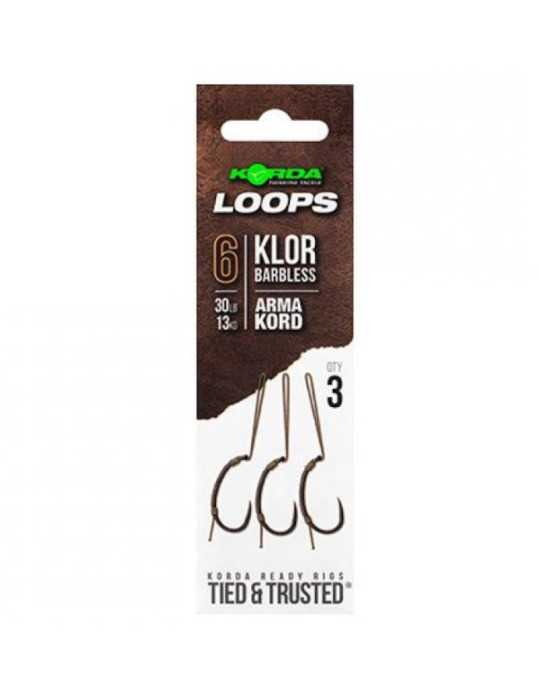 Montage Korda Loop Rig Klor Taille 6 Barbless – natusport