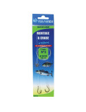 Montage Flashmer Bas de Ligne Crabe 2 Hameçons N°2 – natusport