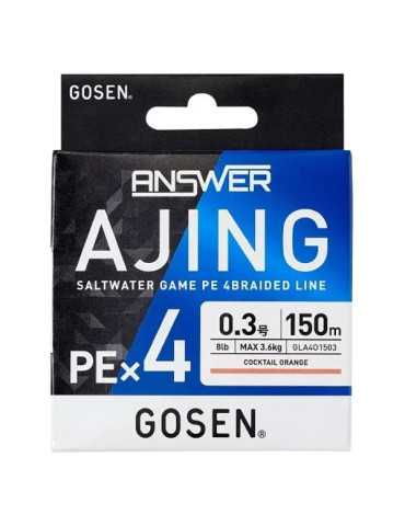 Fil Tressé Gosen Answer Ajing X4 150m 0,09mm – natusport