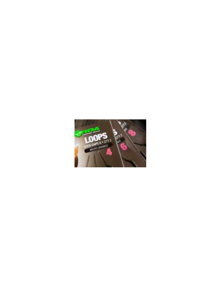 Montage Korda Loop Rigs Wide Gape Taille 4 – natusport