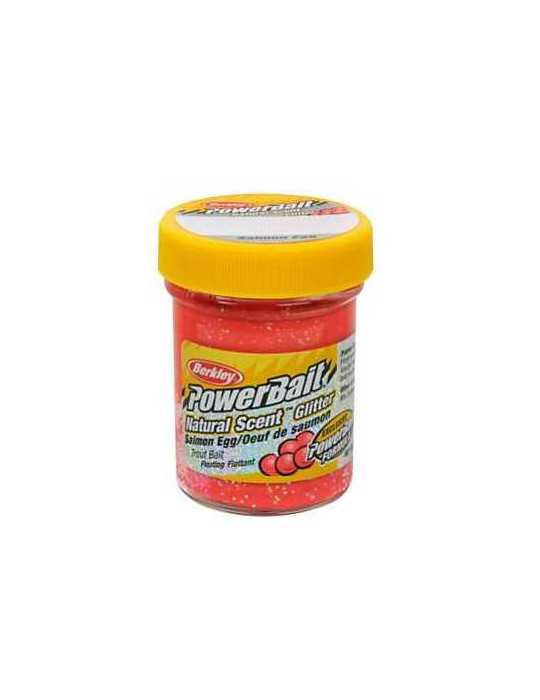 Pate a Truite Berkley PowerBait Trout Bait Salmon Peach Glitter | Natu – natusport