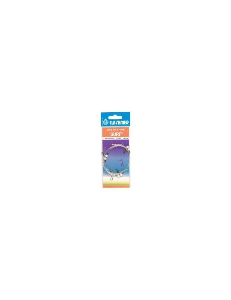 Bas de Ligne Surf Flashmer 50/100 - 3 Émerillons – natusport