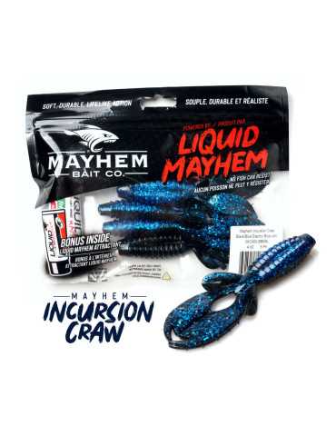 Leurre Souple Liquid Mayhem Mayhem Incursion Craw 4" - 2 coloris | Natusport