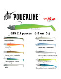 Leurre Souple Powerline GTS 2,5" Pailleté Bleu – natusport