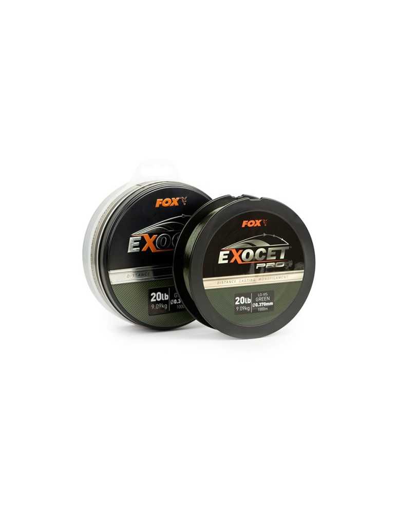 Fil Nylon Fox Exocet Pro Mono Lo-Vis Green 0,26mm 1000m