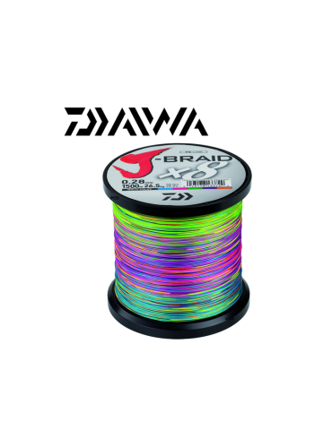 Tresse Daiwa J-Braid 4 0.29mm 1500m Multicolore – natusport
