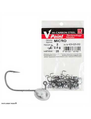Tête Plombée Dragon Micro n°6 0,8 g – natusport