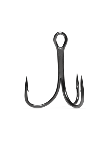 Hameçon Triple VMC 7552 Inline/Hypercut Light N°10 Black Nickel (x8)