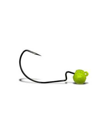 Tête Plombée VMC Rugby Jig 3,5g Hameçon 2/0 Black Nickel